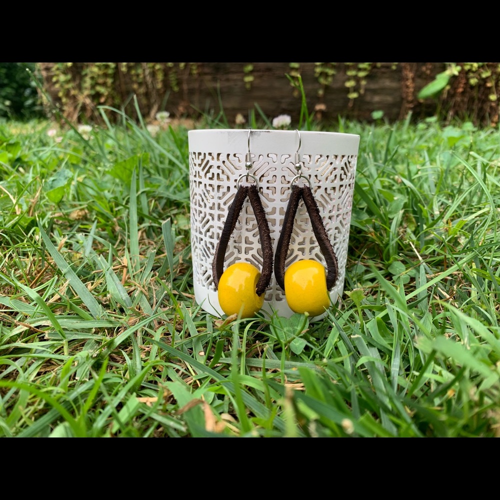 Handmade Leather Earrings